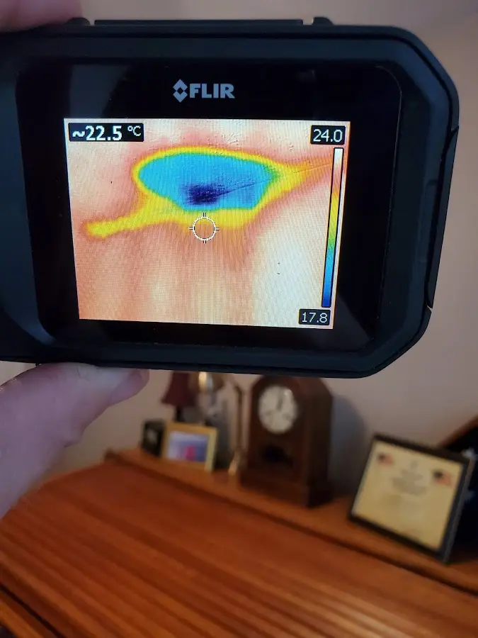Thermal imaging inspection for water damage in Clayton